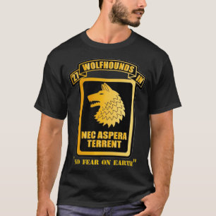 27e infanteriekregel Wolfhounds Nec Aspera Terre T-shirt