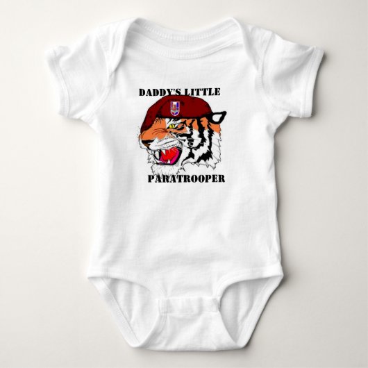 27E ingenieur Battalion Papa's kleine parachutist Romper (Voorkant)