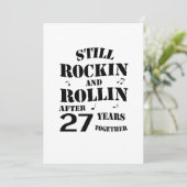 27e Jubileum - 27 jaar Jubileum paren Kaart (Staand voorkant)