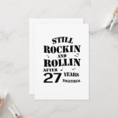 27e Jubileum - 27 jaar Jubileum paren Kaart (Voorkant / Achterkant in situ)