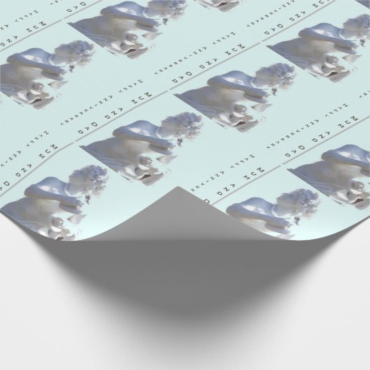 27e Jubileum Schets bewerkbaar Cadeaupapier (Hoek)