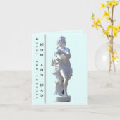 27e Jubileum Schets bewerkbaar Kaart (Gele Bloem)