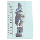 27e Jubileum Schets bewerkbaar Medium Cadeauzakje (Achterkant)