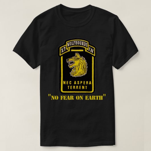 27e kindermeisje Regiment Wolfhounds U T-shirt (Design voorkant)