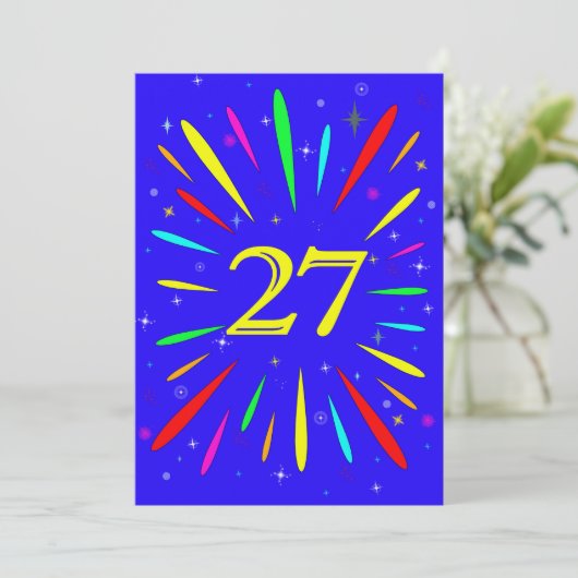 27e Uitnodiging op jaardag (Staand voorkant)