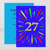 27e Uitnodiging op jaardag (Voorkant / Achterkant)