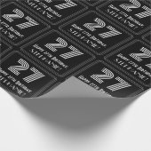 27e verjaardag: Art Deco geïnspireerde look "27" w Cadeaupapier (Hoek)