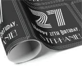 27e verjaardag: Art Deco geïnspireerde look "27" w Cadeaupapier (Rol Hoek)