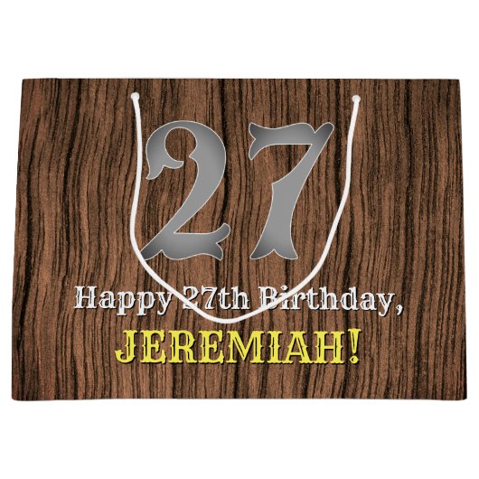 27e verjaardag: Country Western geïnspireerd uiter Groot Cadeauzakje (Voorkant)