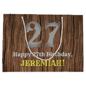 27e verjaardag: Country Western geïnspireerd uiter Groot Cadeauzakje (Achterkant)