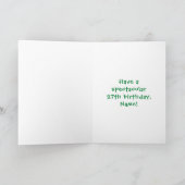 27e verjaardag: Fun Cake and Candles + Custom Name Kaart (Binnen)