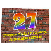 27e verjaardag: Fun, door graffiti geïnspireerde r Groot Cadeauzakje (Achterkant)