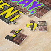 27e verjaardag ~ Fun, geïnspireerd door Urban Graf Legpuzzel (Zijkant)