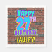 27e verjaardag ~ Fun, geïnspireerd door Urban Graf Servet (Voorkant)