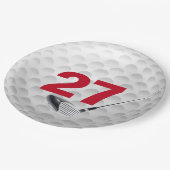 27e verjaardag golfbal design papier Bord (Gekanteld)