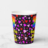 27e verjaardag: Het liefhebbende Kunstpatroon, Reg Papieren Bekers (Rechts)