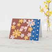 27e verjaardag kaart (Gele Bloem)
