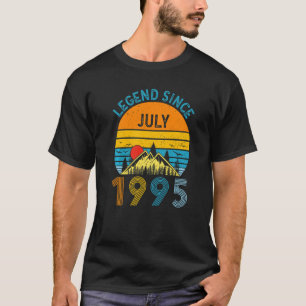 27e verjaardag Legende sinds juli 1995 Vintage 27 T-shirt