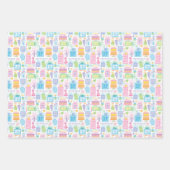 27e verjaardag Pastel Roze Cake Cadeaus Ballons Inpakpapier Vel (Voorkant 2)