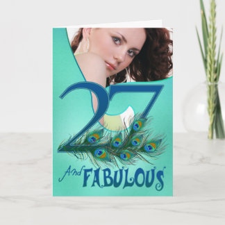 27e verjaardag sjabloon Kaarten