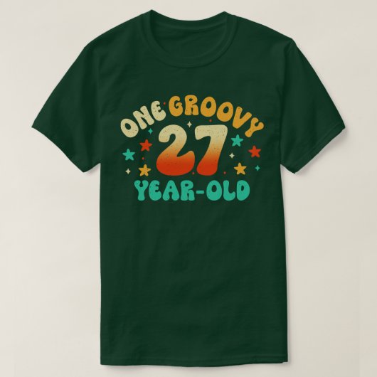 27e verjaardag t-shirt (Design voorkant)