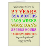 27e verjaardag van de mijlpalen (Voorkant)