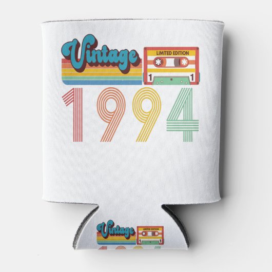 27e Verjaardag Vintage Retro 1994 Cassettebandje Blikjeskoeler (Voorkant)