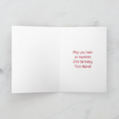 27e verjaardag: Vuurwerk Fun Pattern + Regenboog 2 Kaart (Binnen)