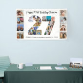 27e Verjaardagsfeest Nummer 27 Fotocollage Spandoek (Beurs)
