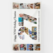 27e Verjaardagsfeest Nummer 27 Fotocollage Spandoek (Verticaal)
