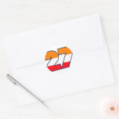 27Nieuw Ronde Sticker (Envelop)