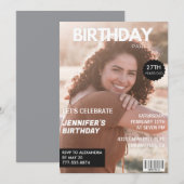 27ste verjaardag uitnodiging voor haar Magazine Ho (Voorkant / Achterkant)