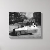 27th March 1917: The armoured vehicle squadron Canvas Afdruk (Voorkant)