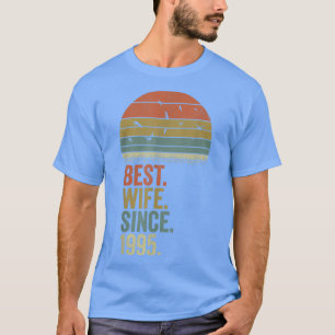 27th Wedding Jubileum s, beste vrouw sinds 1995 W T-shirt