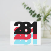 281 Gebiedscode Briefkaart (Staand voorkant)