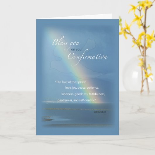 2822 Bevestiging regenboog Kaart (Gele Bloem)