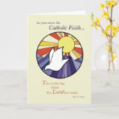 2823 de Katholieke Zon RCIA van de Duif van de Kaart (Gele Bloem)