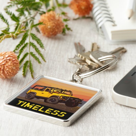 2838 Sleutelhanger, Premium Square Sleutelhanger (Zijkant)