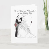 2849 Zoon en dochter op huwelijksdag Kaart (Voorkant)