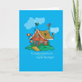 2857 Gefeliciteerd Balloon House Kaart (Voorkant)