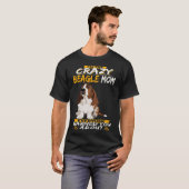 288 Ik ben de Crazy Beagle Mam T-shirt (Voorkant volledig)