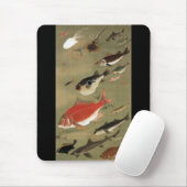 28. 群 図, 若 diverse vissoorten, Jakuchu, Japan Art. Muismat (Met muis)
