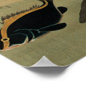 28. 群 図, 若 diverse vissoorten, Jakuchu, Japan Art. Poster (Hoek)