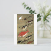 28. 群 魚 図, 若 diverse vissoorten, Jakuchu, Japan Ar Briefkaart (Staand voorkant)