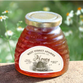 28 Aangepaste Skep Shaped 12oz Honing Skep Sticker