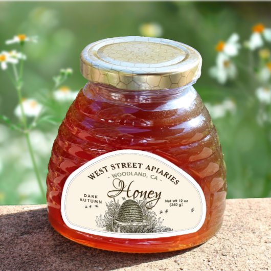 28 Aangepaste Skep Shaped 12oz Honing Skep Sticker