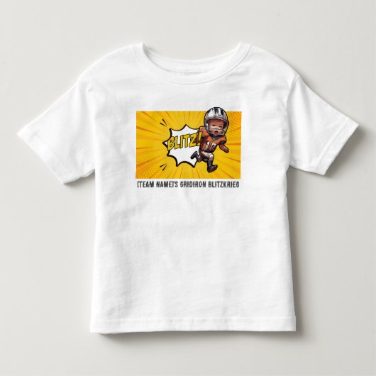 #28 Aanpasbare Gridiron Blitzkrieg van [Teamnaam] Kinder Shirts (Voorkant)