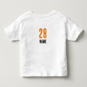 #28 Aanpasbare Gridiron Blitzkrieg van [Teamnaam] Kinder Shirts (Achterkant)