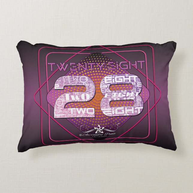 28 Achtentwintig Accent Kussen (Voorkant)