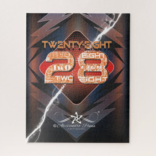 28 Achtentwintig Legpuzzel (Verticaal)